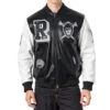 Las vegas raiders best of mens leather varsity black jacket