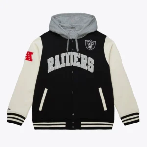 Las vegas raiders black sideline fleece full snap jacket