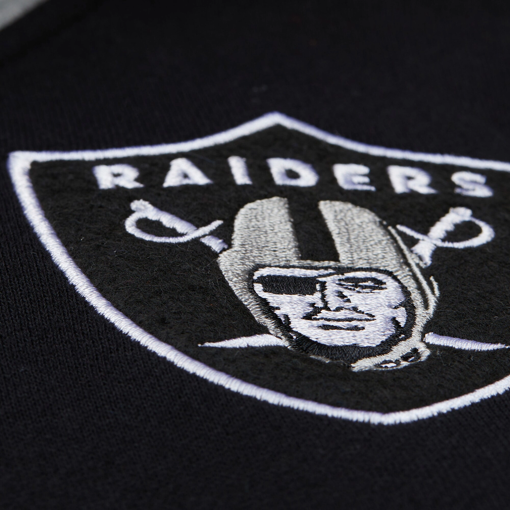 Las vegas raiders black sideline fleece full snap team offical logo