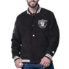 Las vegas raiders blackout corduroy jacket