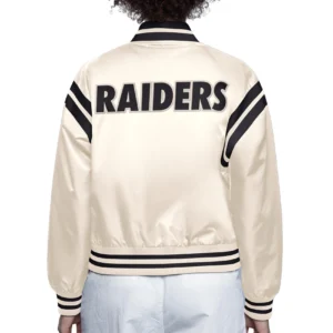 Las vegas raiders count satin jacket