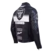 Las vegas raiders moto black jacket