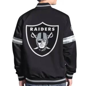 Las vegas raiders scout satin jacket