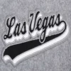 Las vegas raiders script tail wool leather varsity jacket grey white 2