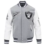 Las Vegas Raiders Script Tail Varsity Jacket