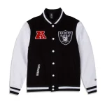 Las Vegas Raiders Third Down Wool/Leather Varsity Jacket