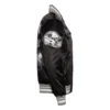 Las vegas raiders turn it up m full snap varsity jacket