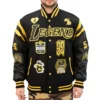 Letterman la lakers kobe bryant collage legends jacket