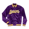 Lightweight satin jacket los angeles lakers 3
