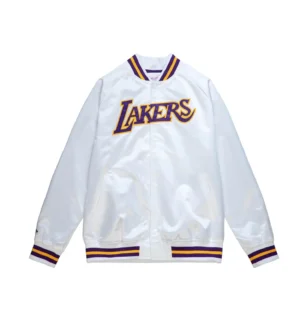 Lightweight satin jacket los angeles lakers