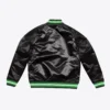 Lighweight black satin jacket austin fc