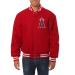 Los Angeles Angels One Color Red Wool Jacket