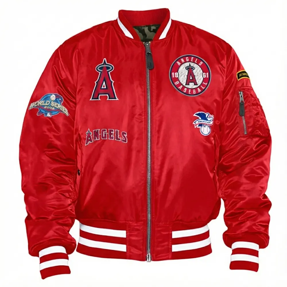 Los angeles angels ma 1 bomber jacket