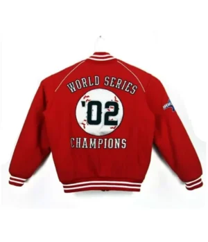 Los angeles angels world series red wool jacket