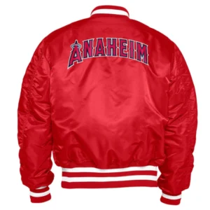 Los angeles angels x alpha x new era ma 1 bomber varsity jacket red 1 1