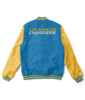 Los angeles chargers blue and yellow jacket