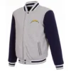 Los angeles chargers gray jacket