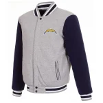 Los Angeles Chargers Two Tone Gray/Navy Wool Jacket