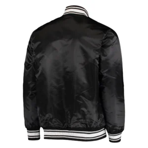 Los angeles chargers locker room satin varsity jacket black 2