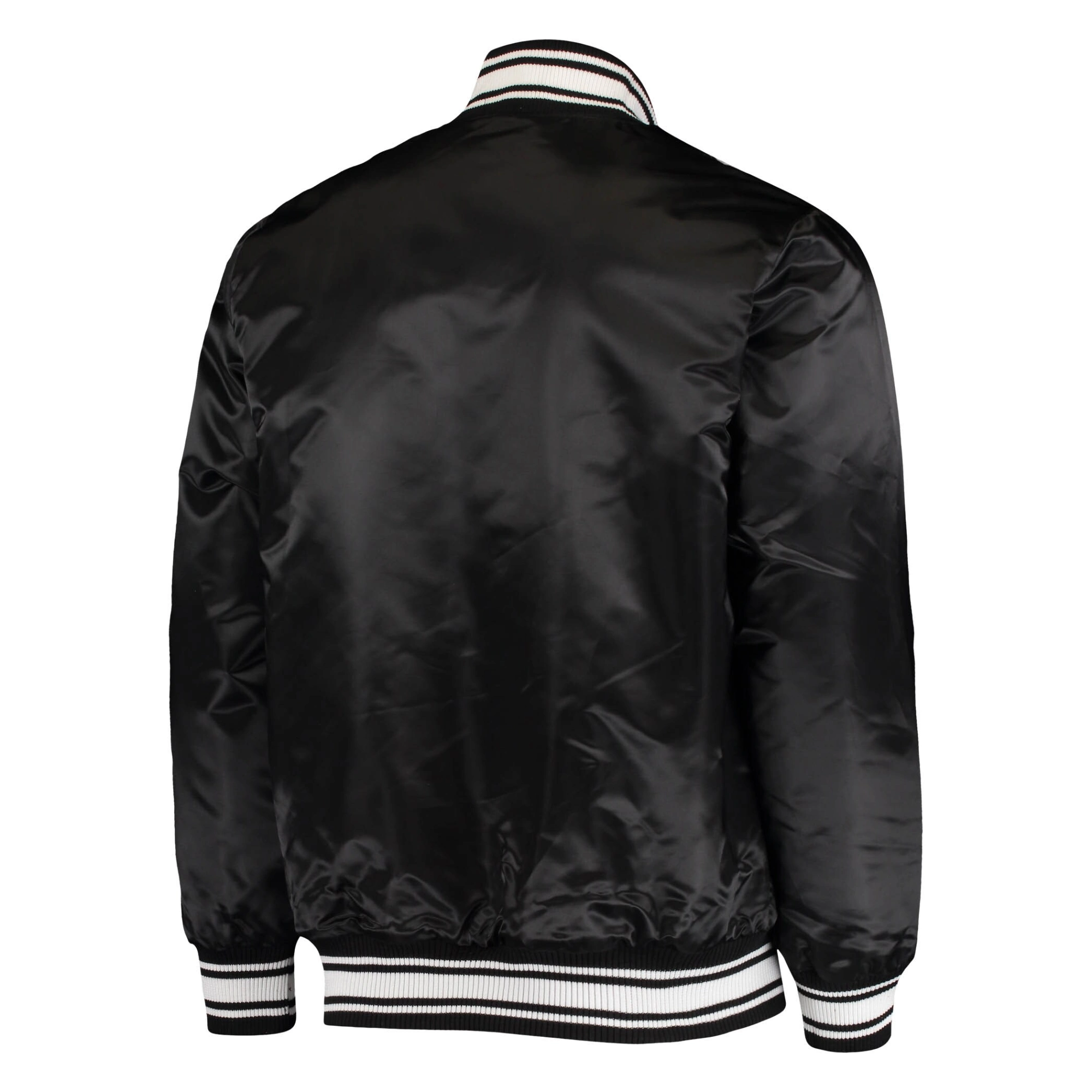 Los angeles chargers locker room satin varsity jacket black 2