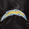 Los angeles chargers locker room satin varsity jacket black 3