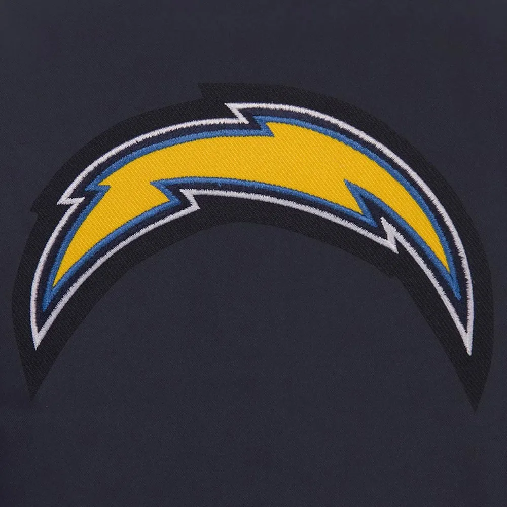 Los angeles chargers poly twill navy jacket