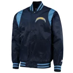 Los Angeles Chargers Prime Time Navy Satin Jacket