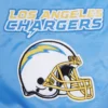 Los angeles chargers pro standard mashup blue satin varsity jacket 6
