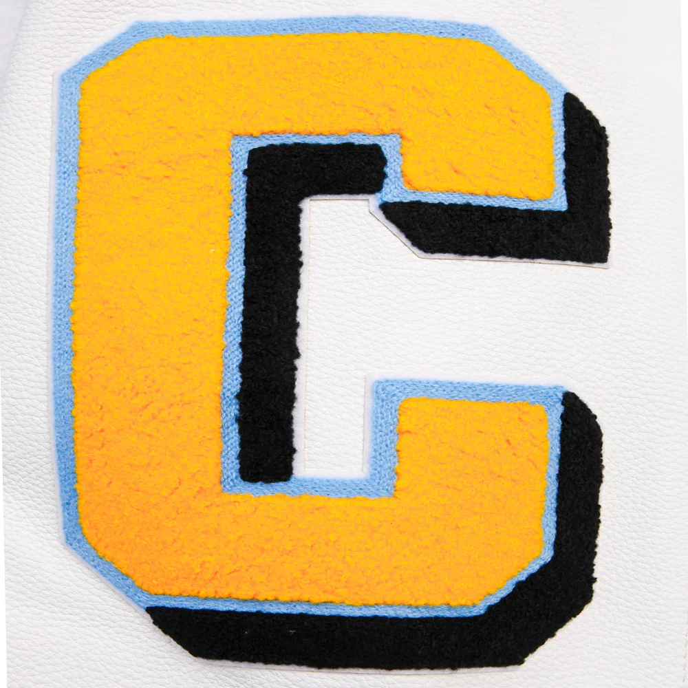 Los angeles chargers pro standard mashup wool and leather varsity jacket 9