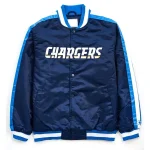 Los Angeles Chargers The Offensive Navy Blue Satin Jacket