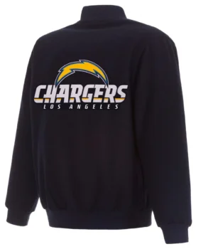 Los angeles chargers varsity navy jacket