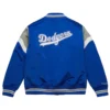 Los angeles dodgers cooperstown full snap satin varsity jacket 2