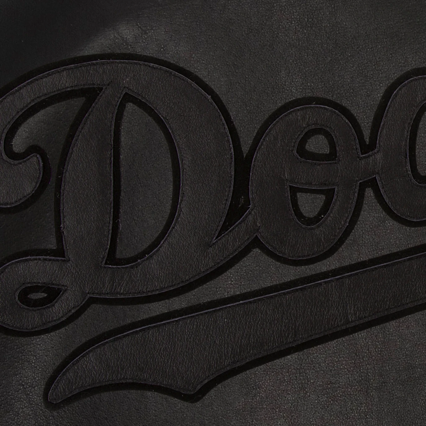 Los angeles dodgers full leather bomber varsity jacket black 4
