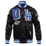 Los Angeles Dodgers Mashup Black Satin Jacket