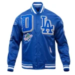 Los Angeles Dodgers Mashup Blue Satin Jacket