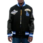 Los Angeles Dodgers World Series 2025 Wool/Leather Jacket