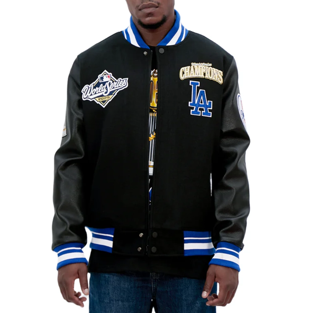 Los angeles dodgers mens world series 2025 jacket black