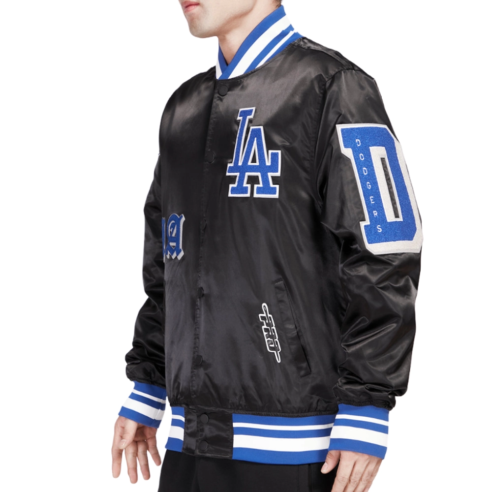 Los angeles dodgers old english full snap satin varsity jacket black 1 processed 1