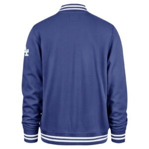 Los angeles dodgers pack pro camden full zip track varsity jacket blue 1
