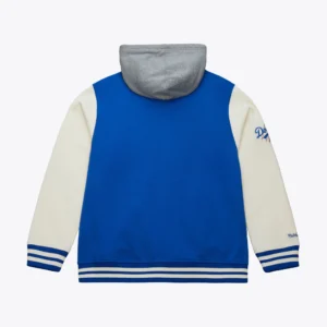 Los angeles dodgers royal sideline fleece jacket 2