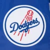 Los angeles dodgers script tail satin varsity jacket blue 5