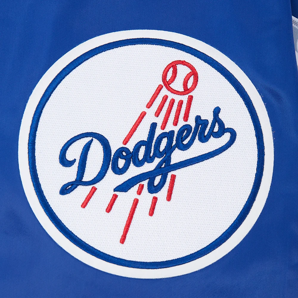 Los angeles dodgers script tail satin varsity jacket blue 5
