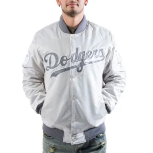 Los angeles dodgers silver jacket