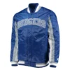Los angeles dodgers the ace satin varsity jacket blue 1