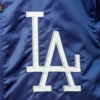 Los angeles dodgers the captain iii satin varsity jacket blue