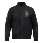 Los Angeles Dodgers Washed Vanguard Black Wool Jacket
