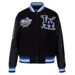Los Angeles Dodgers Women's Mashup Wool/Leather Jacket