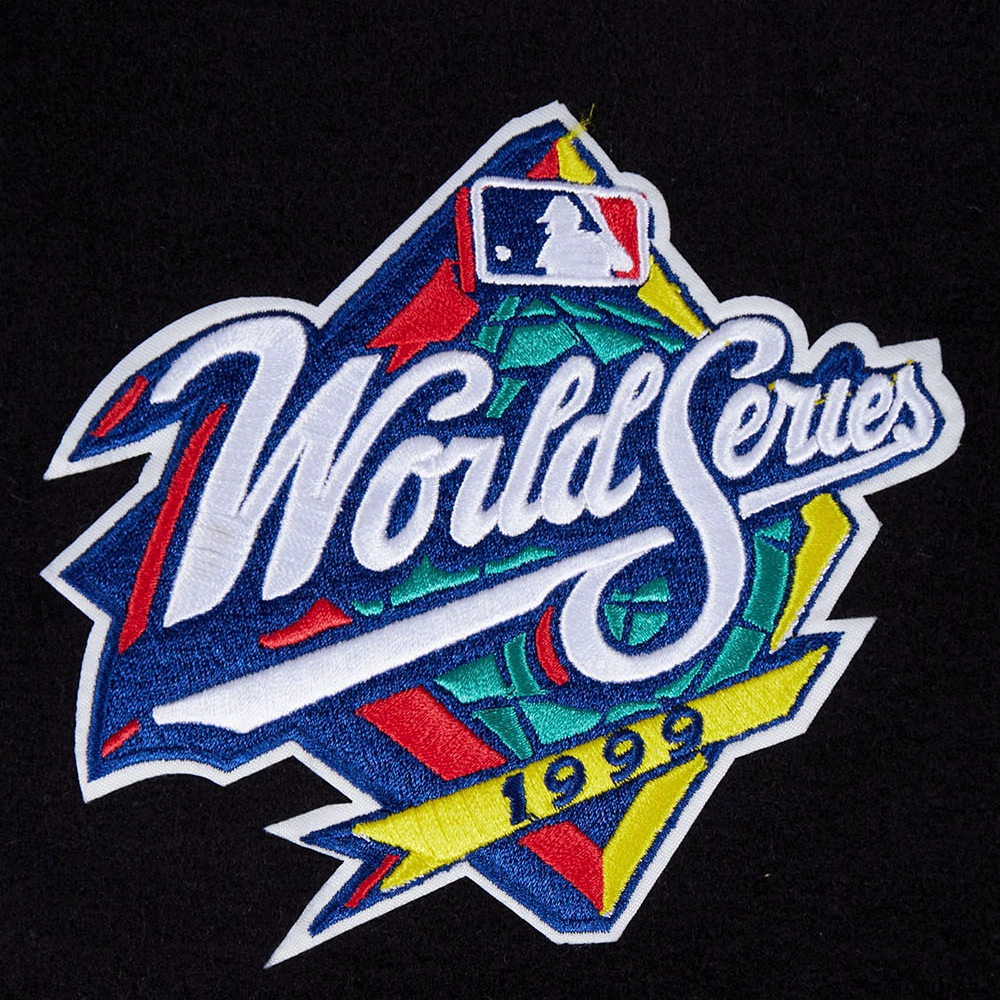 Los angeles dodgers womens mashup wool leather varsity jacket black 5 1