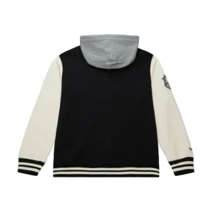 Los angeles kings blue rinkside hooded varsity jacket