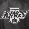 Los angeles kings full real leather varsity jacket black 2 1